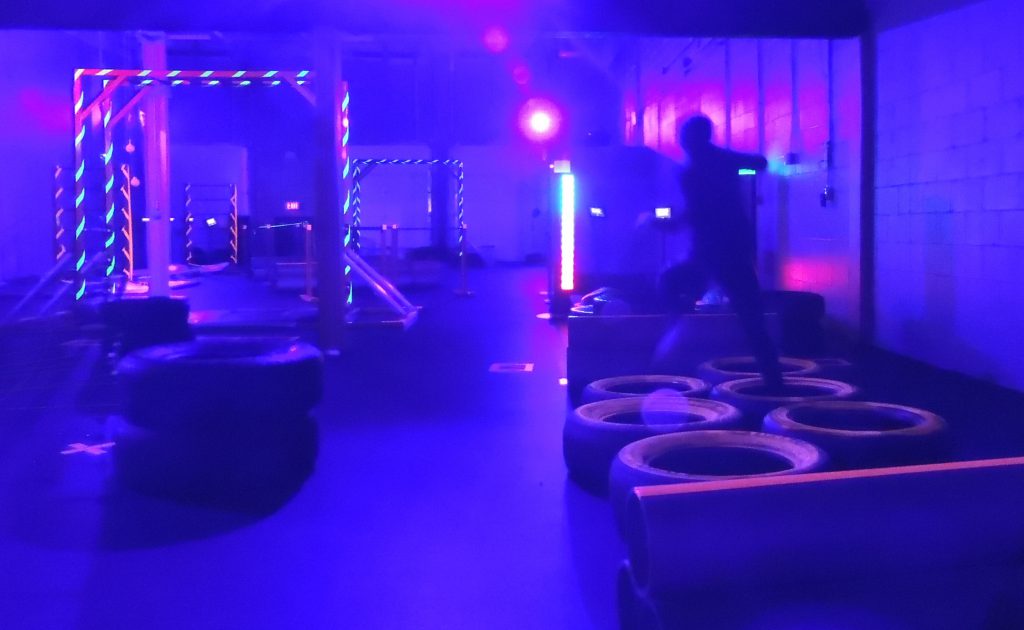 Glow in the Dark Obstacle Racing at N.U.T.S Ottawa Kids
